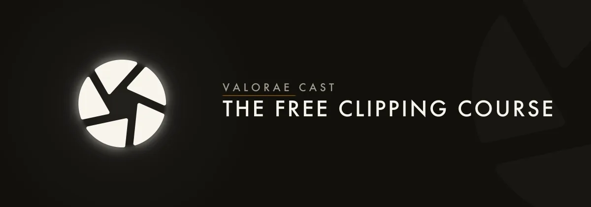 The #free-course header banner from the VALORAE Cast Discord server