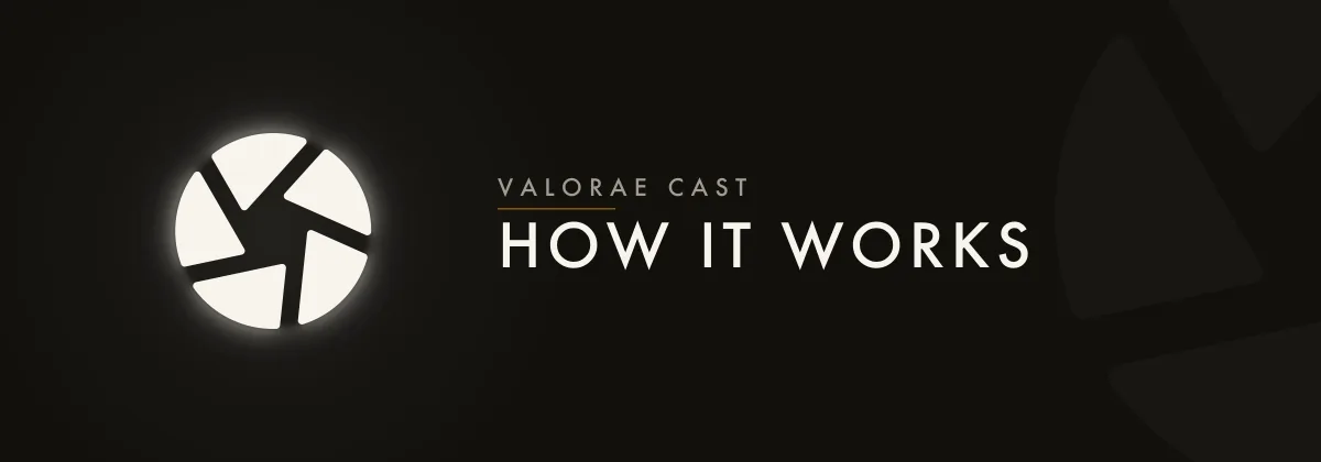 The #how-to-start header banner from the VALORAE Cast Discord server
