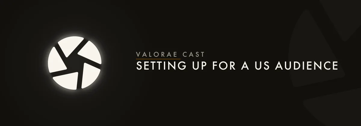The #usa-audience header banner from the VALORAE Cast Discord server